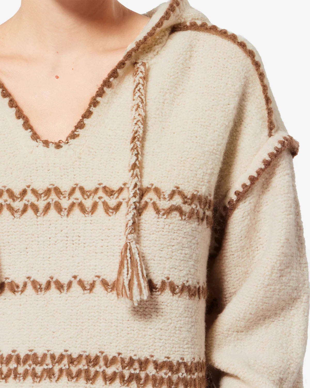 Marant Etoile Romera Knit in Ecru, Bronze