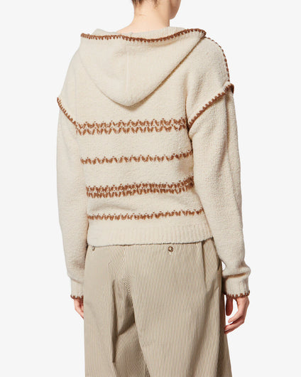 Marant Etoile Romera Knit in Ecru, Bronze