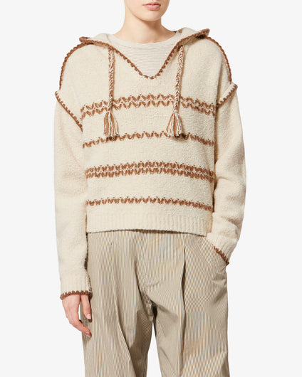 Marant Etoile Romera Knit in Ecru, Bronze
