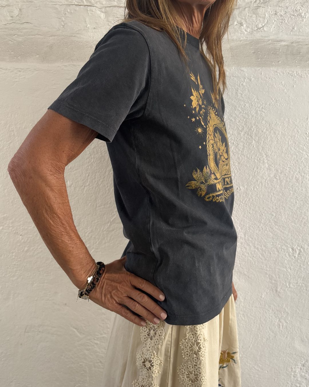 Marant Etoile Zewel Tee - Faded Black