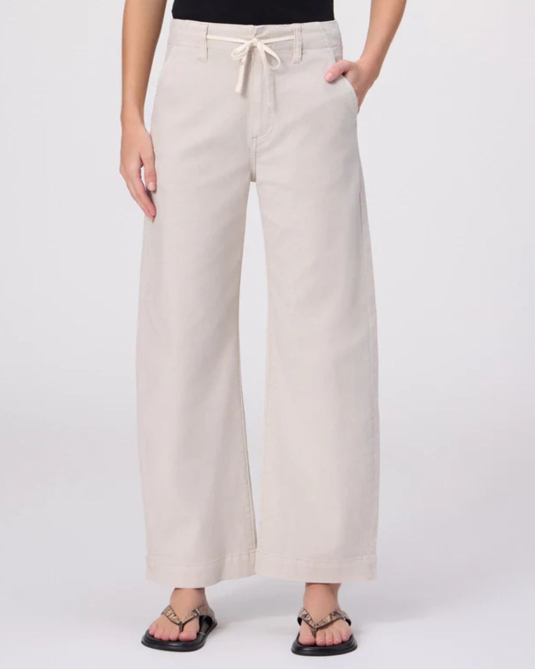 Paige Arellia Ankle Tie in Vintage Pumice Stone