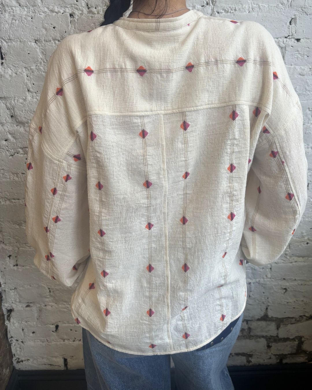 Tinsels Doha Troussea Blouse in Greige