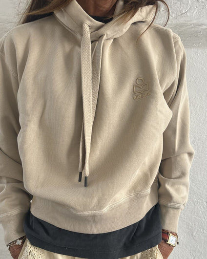 Marant Etoile Salmy Logo Hoodie - Sand