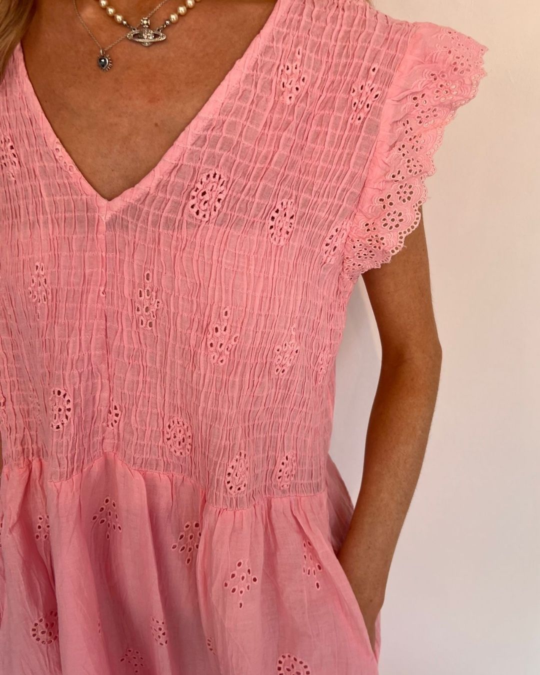 Handprint Dream Apparel Juno Dress in Pink