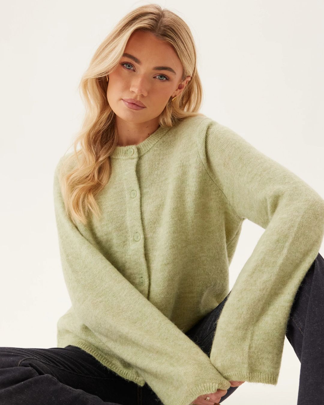 SELECTED Lulu New Knit Cardi in Lint