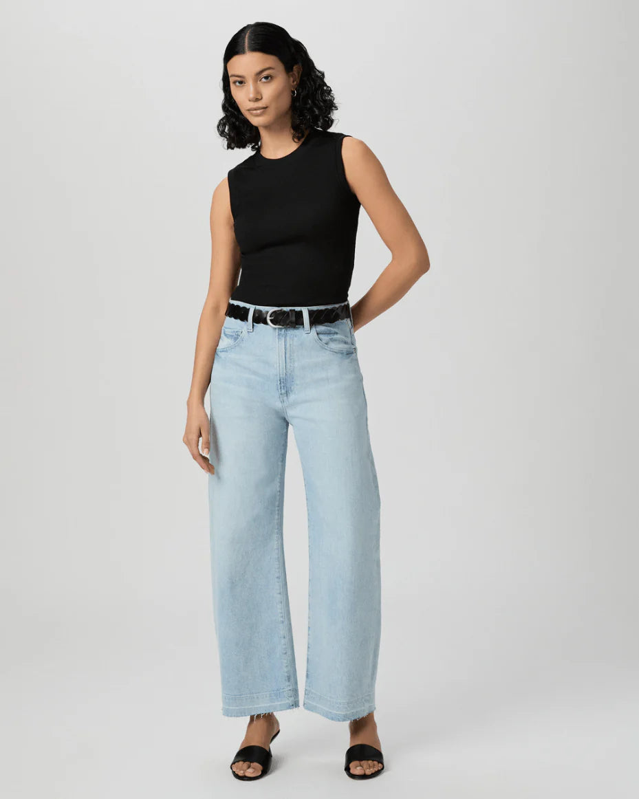 Paige Jeans Arellia Ankle Wide Undone Hem in Fernanda