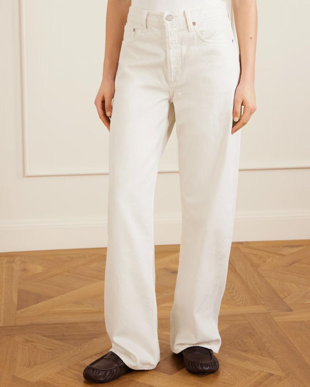Agolde Arc Jean - Chalk White