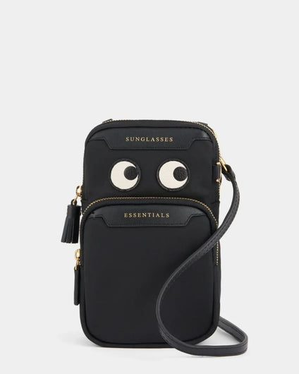 Anya Hindmarch Essentials Cross Body Eyes - Black Nylon