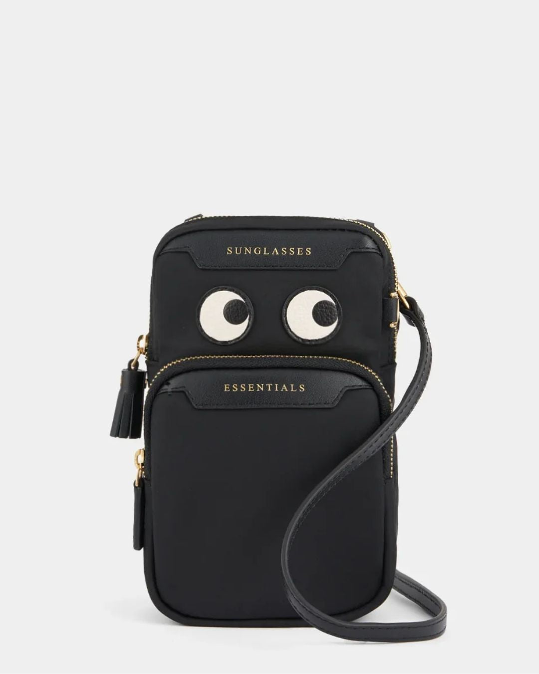 Anya Hindmarch Essentials Cross Body Eyes - Black Nylon