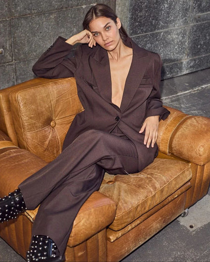 Haute L'Amitié Premier Pant in Mocca