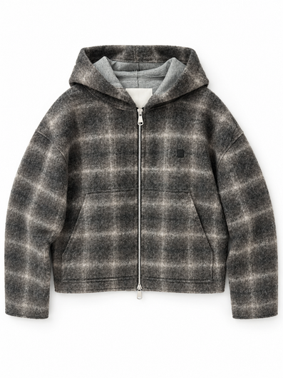 Bellerose Fannel Check Jacket - Grey