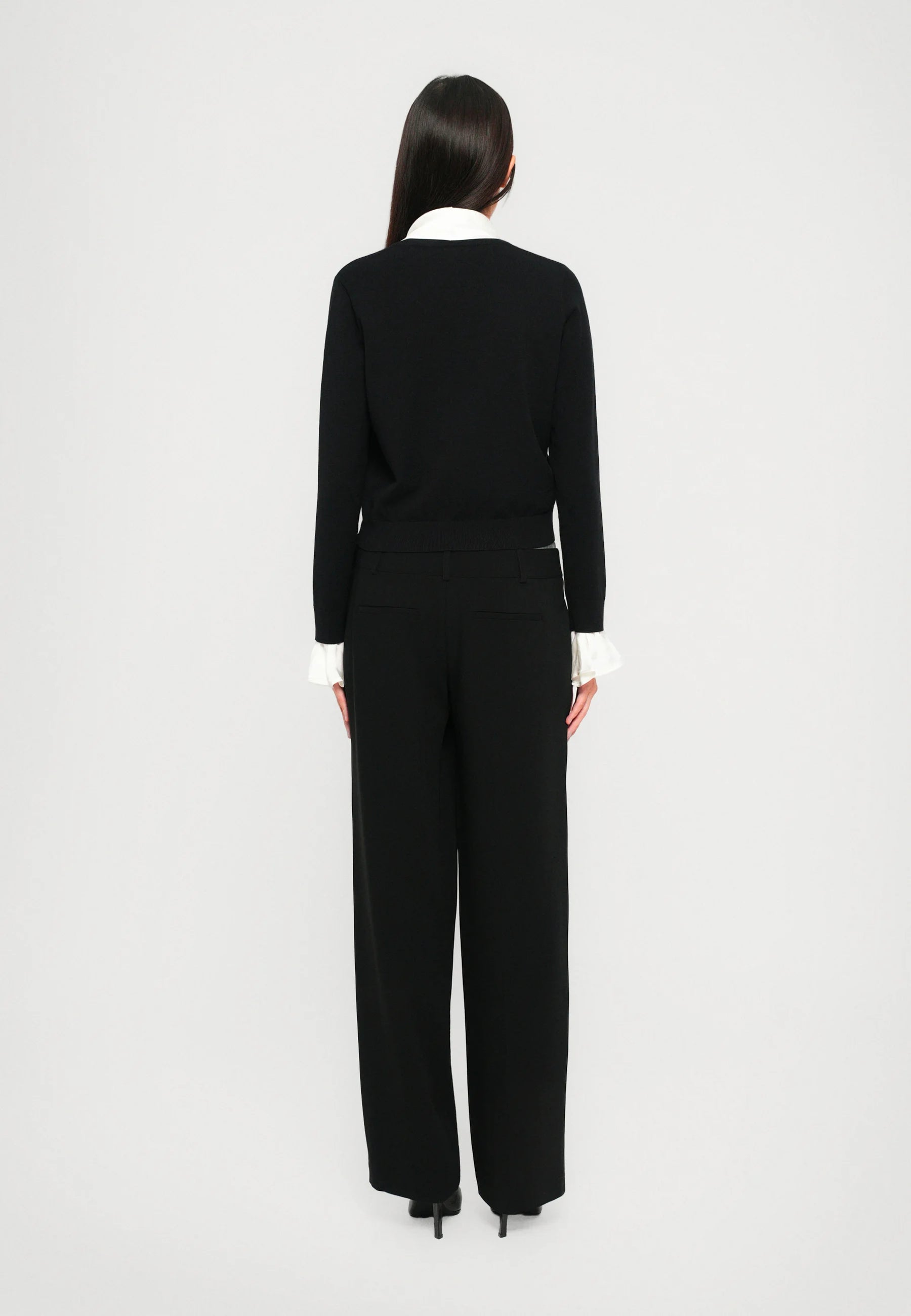 Cinq à Sept Lenu Pullover in Black, Ivory