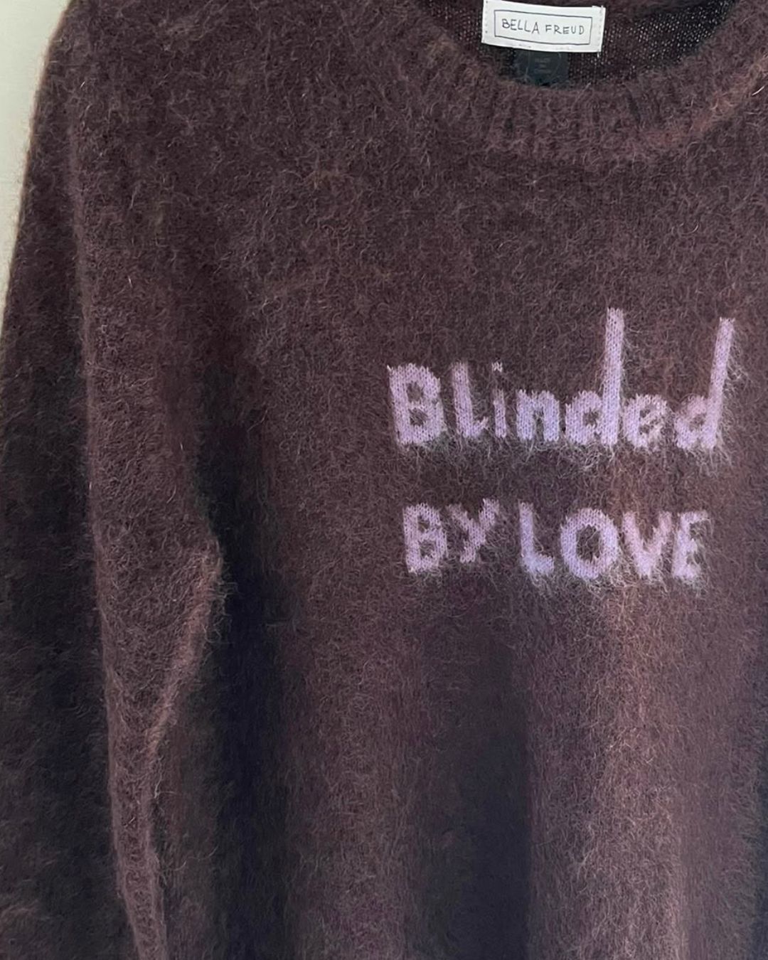 Bella Freud Blinded by Love Jumper - Brown, Lilac