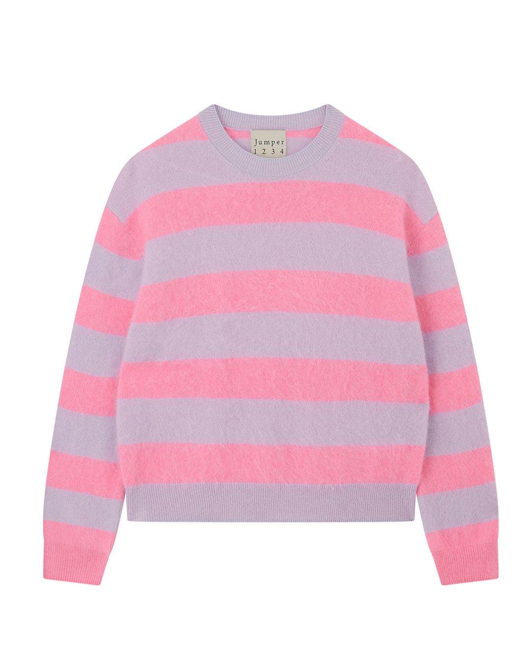 Jumper 1234 Brushed Stripe Crew - Pale Blue, Gossip Girl