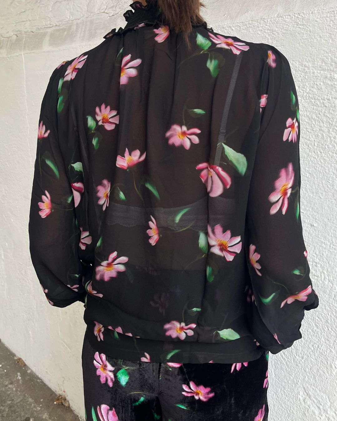 Primrose Park Tracy Top in Blurred Floral | Sheer Floral Blouse