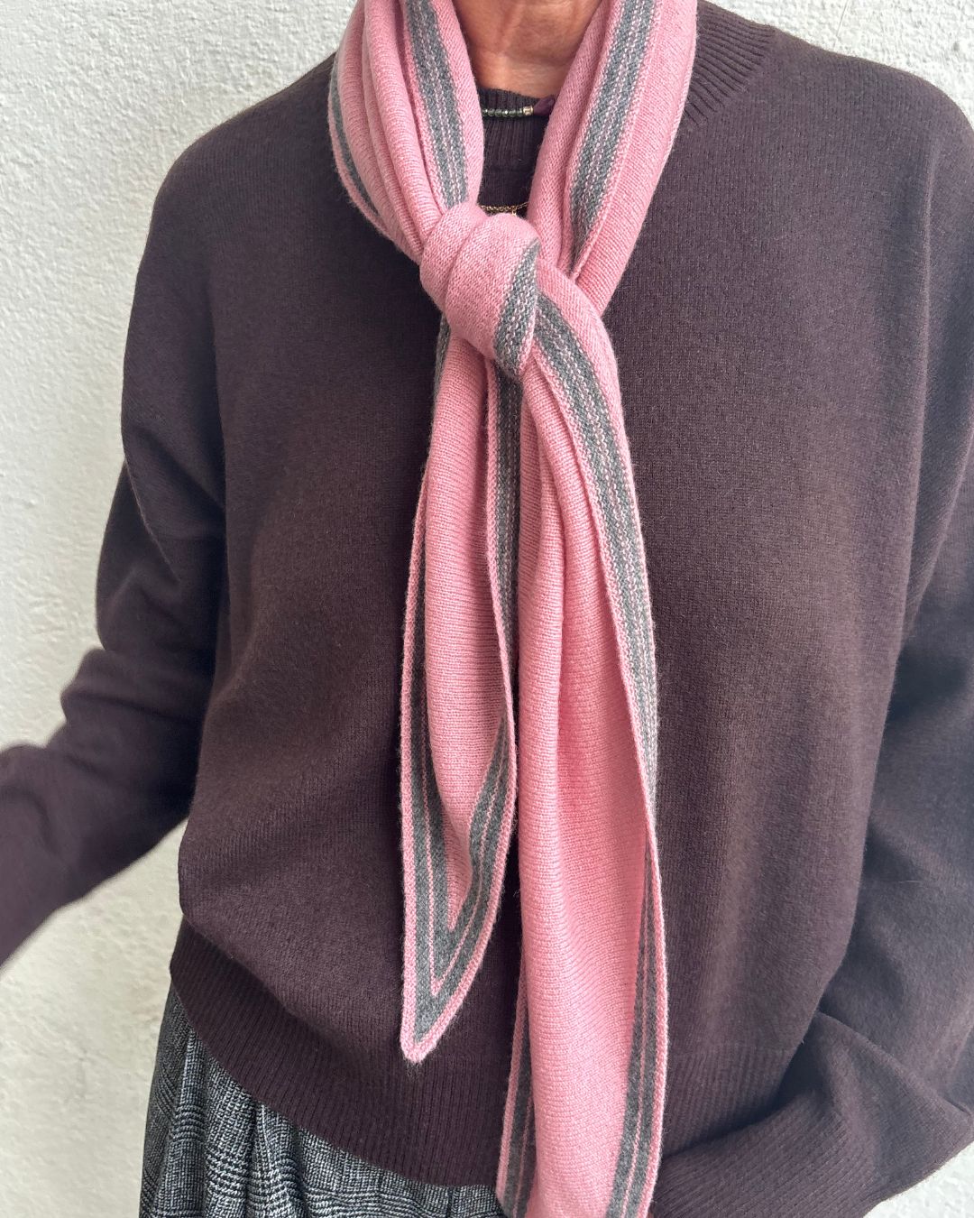 PARK Long Diamond Scarf - Peony