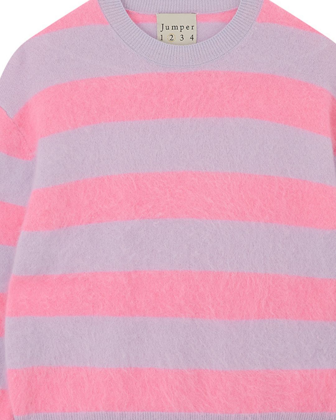 Jumper 1234 Brushed Stripe Crew - Pale Blue, Gossip Girl