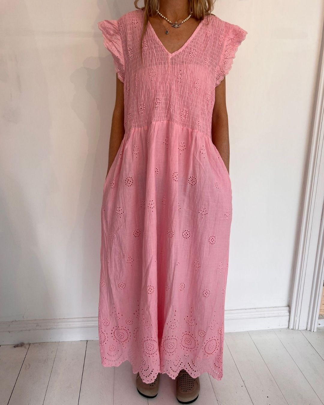 Handprint Dream Apparel Juno Dress in Pink