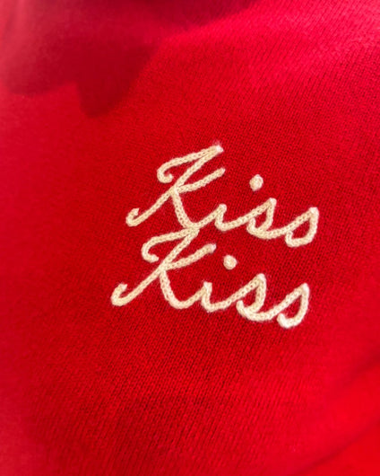 Jumper 1234 Kiss Kiss Crew in Candy, Rose