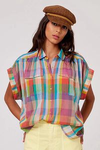You added <b><u>FIVE Clementine Check Shirt in Navy</u></b> to your cart.