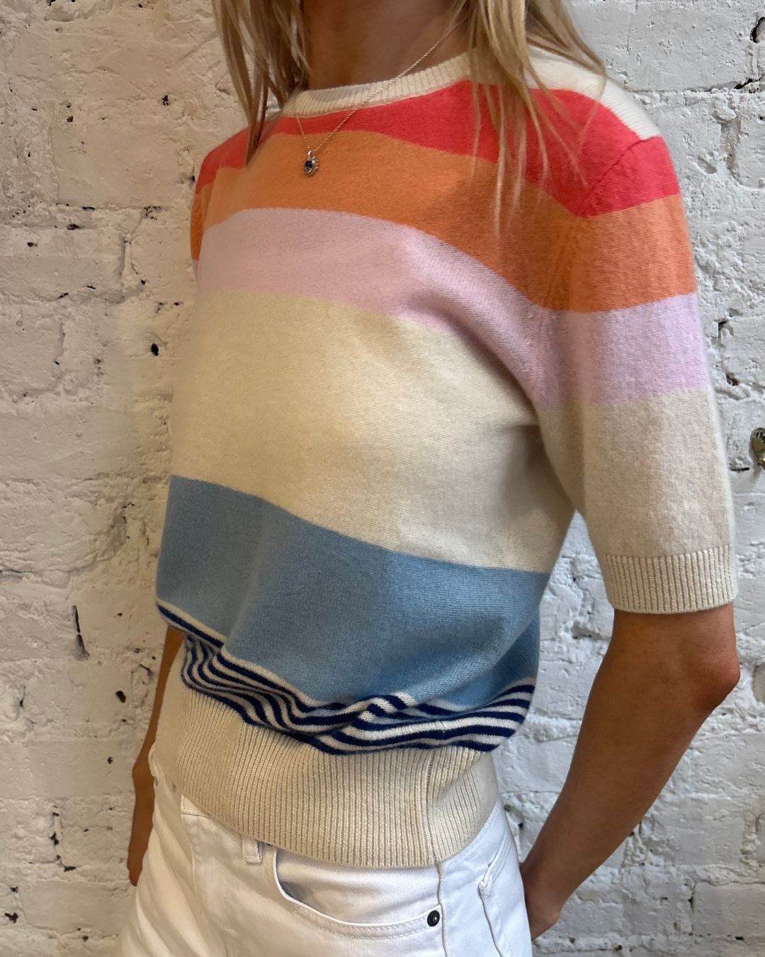 Jumper 1234 Deckchair Stripe T-Shirt in Jasmine, Multi