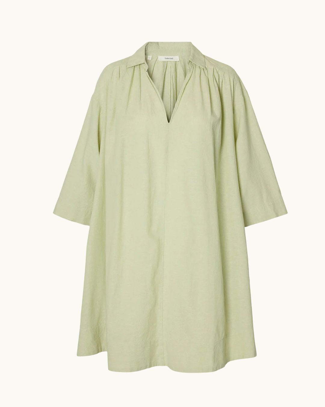 SELECTED Luisa Talia Linen Blend Dress in Lint