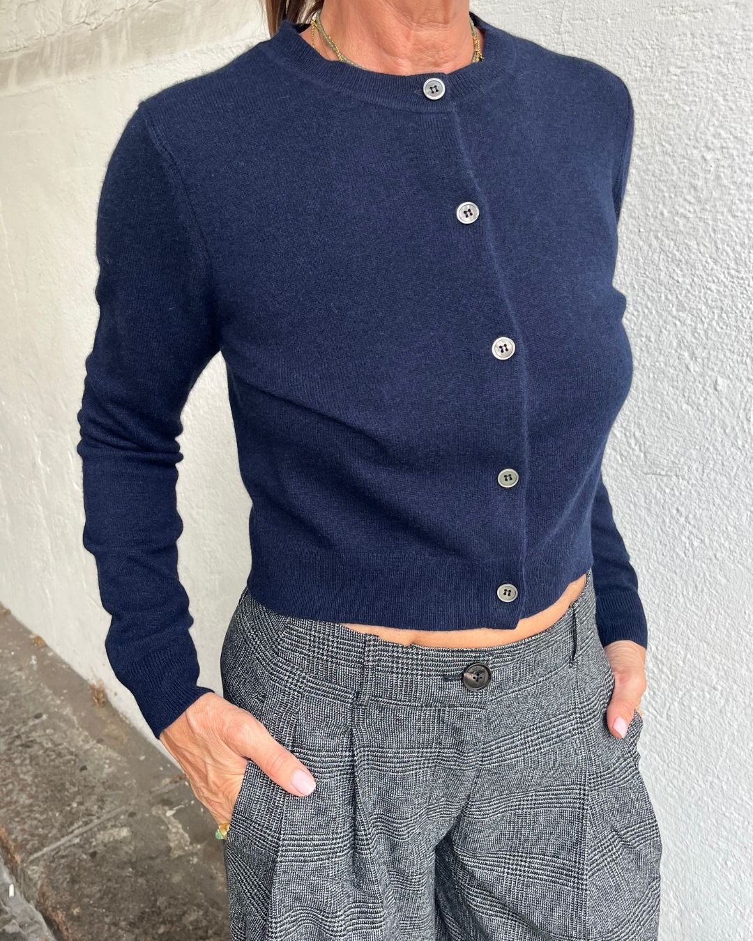 PARK Cashmere Cardigan - Midnight Slate