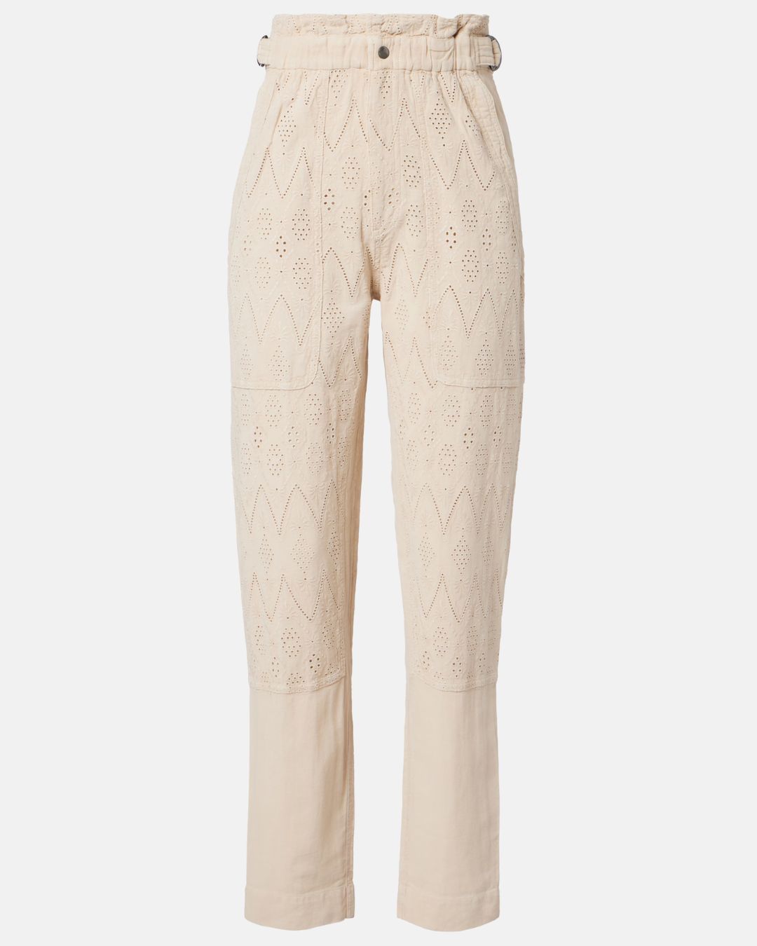 Marant Etoile Kylea Dotted Cutwork Trousers - Beige