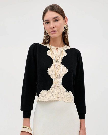 RIXO Tassia Cardigan - Black