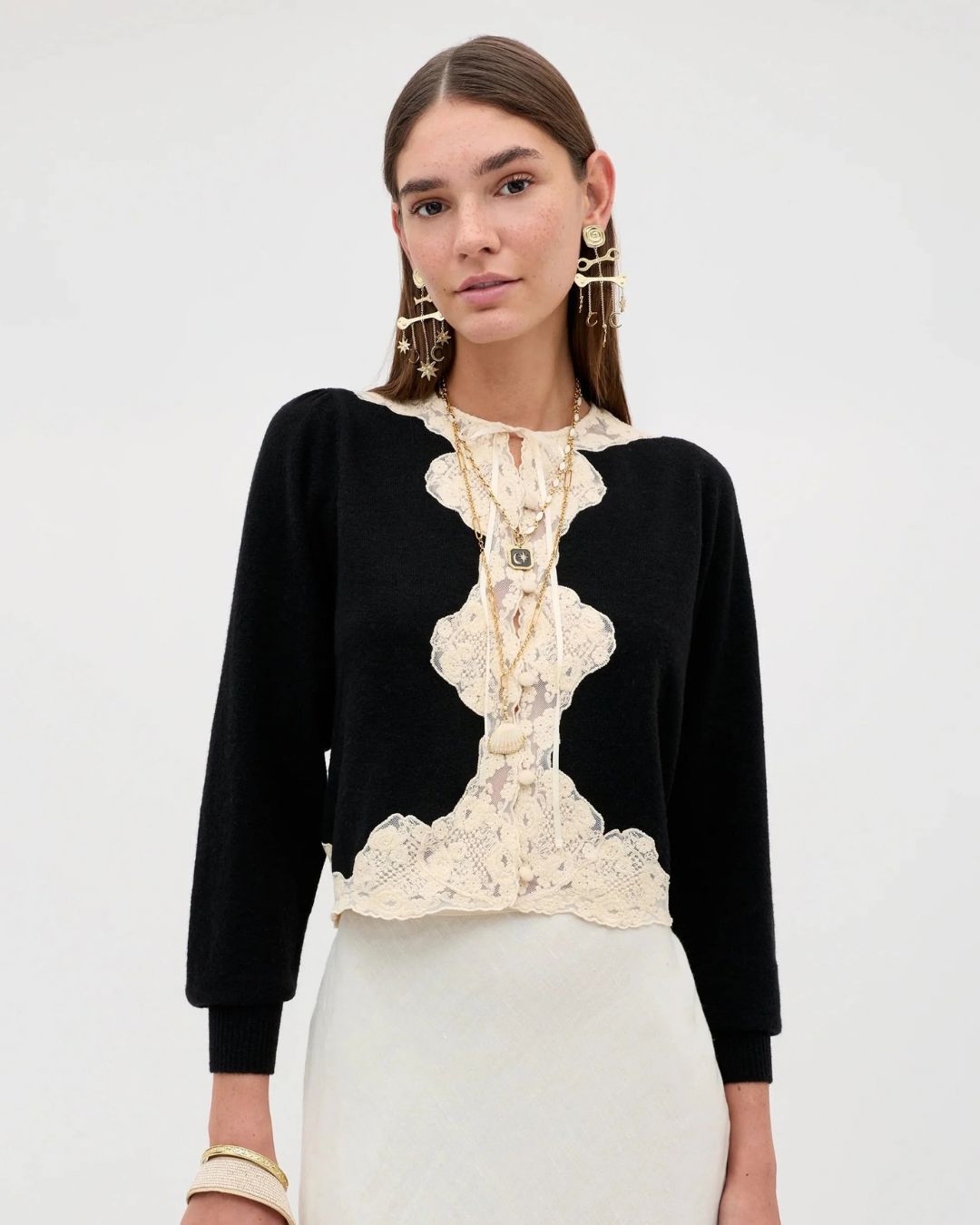 RIXO Tassia Cardigan - Black