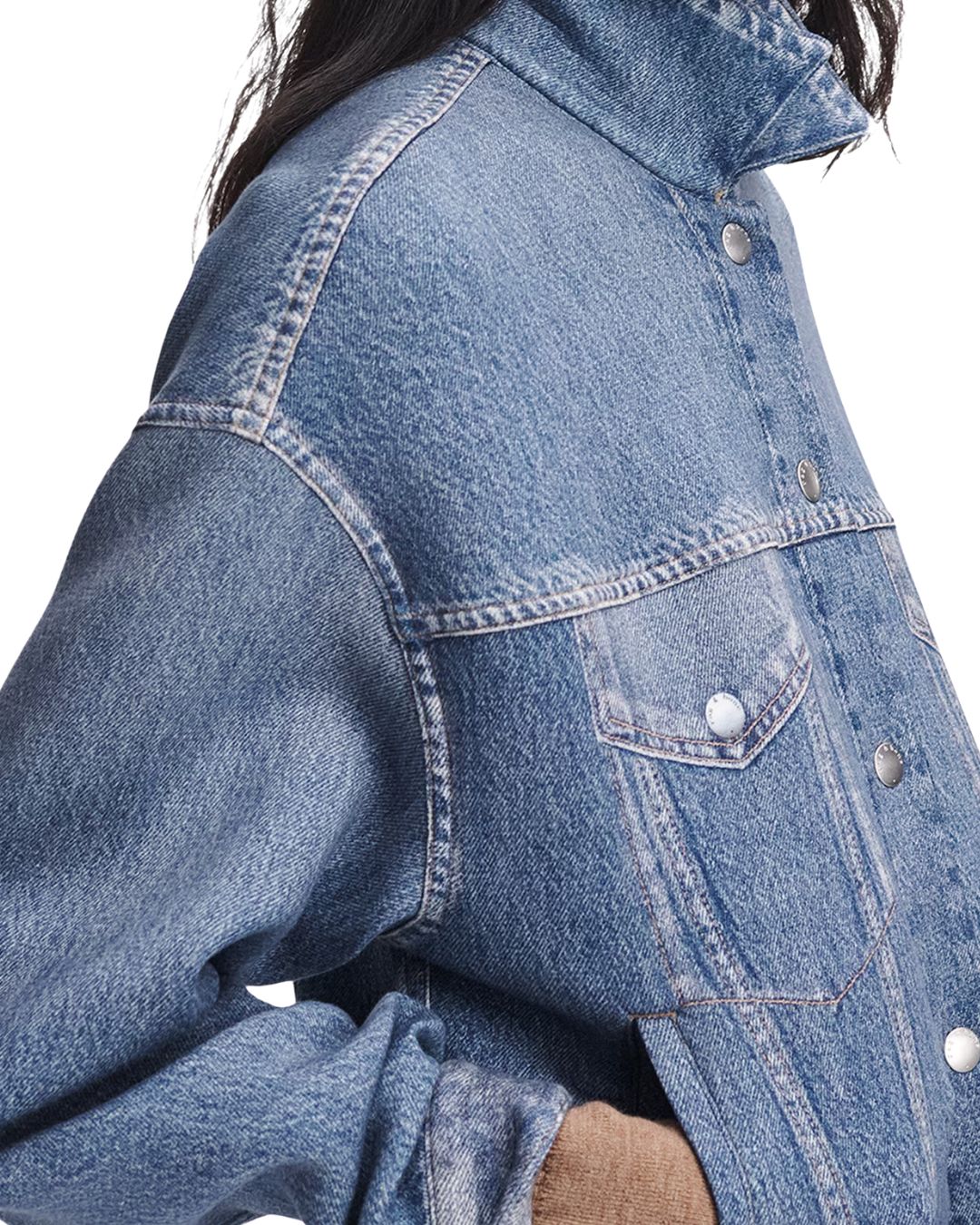 Rag & Bone Miramar Mallow Denim-Effect Trucker Jacket - Sutton