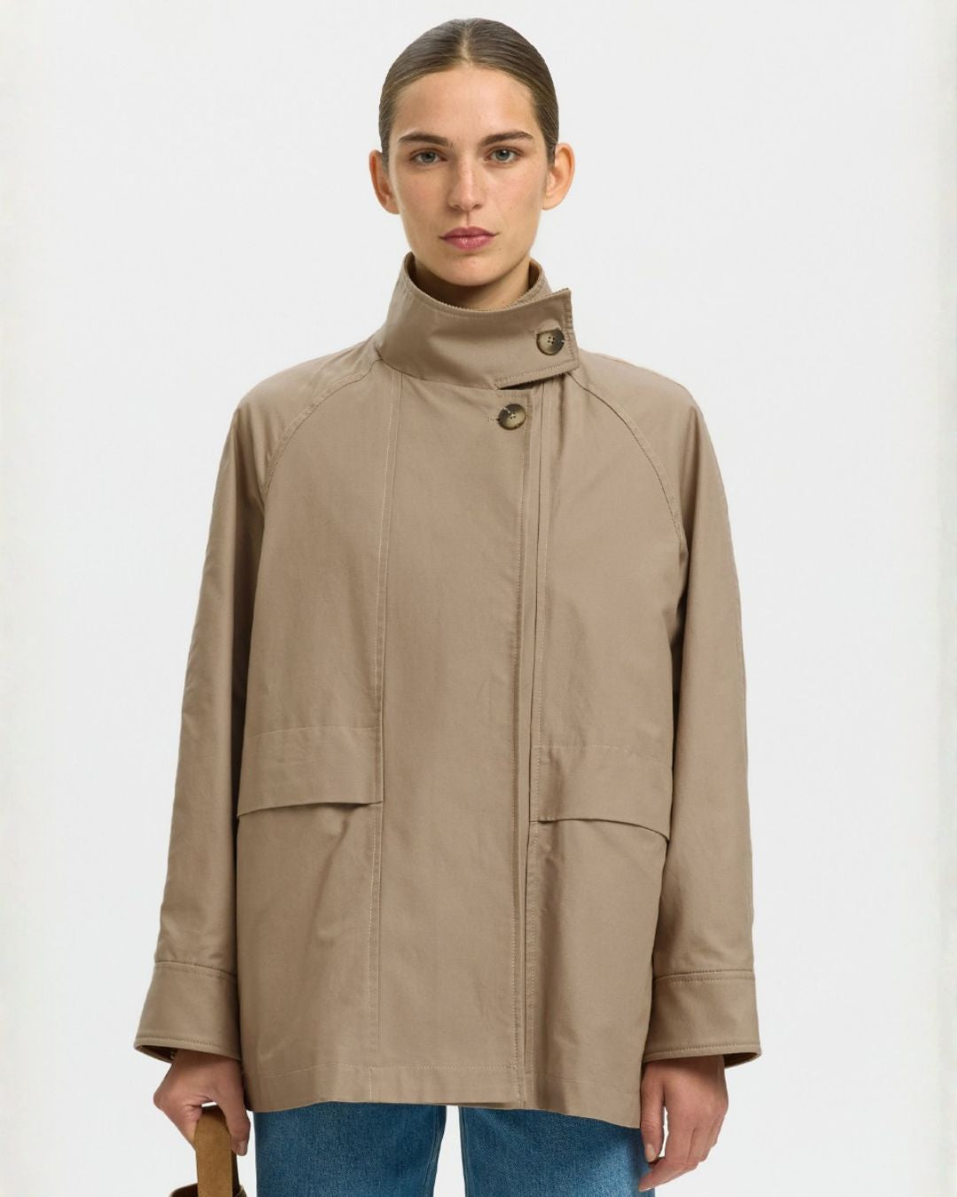 SELECTED Kylie Jacket in Weathered Teak