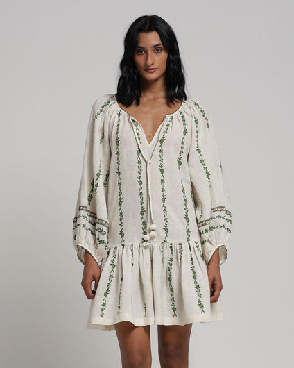 Viam Lily Dress in Green