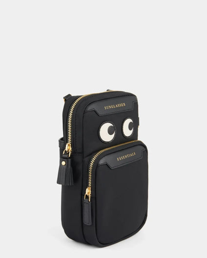 Anya Hindmarch Essentials Cross Body Eyes - Black Nylon