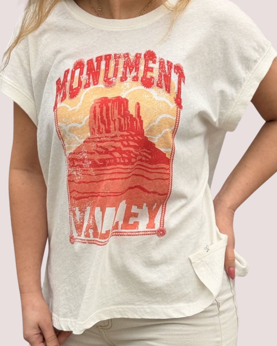 Five Jeans 2616 Tee in Off White