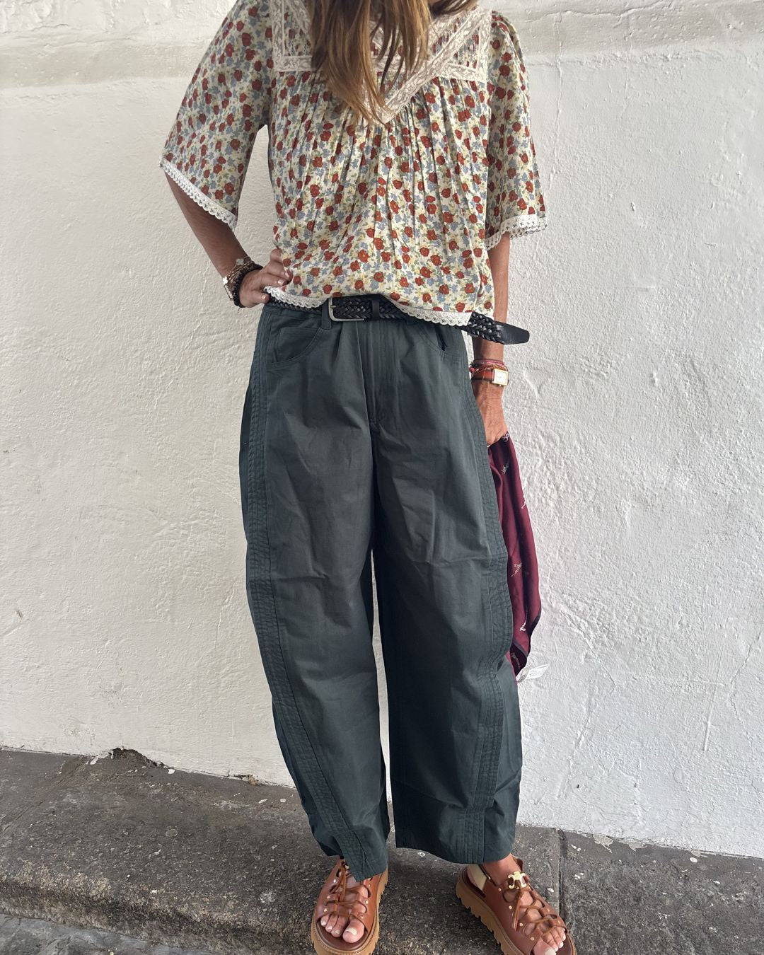 Sea New York Odessa Workwear Barrel Pant - Green