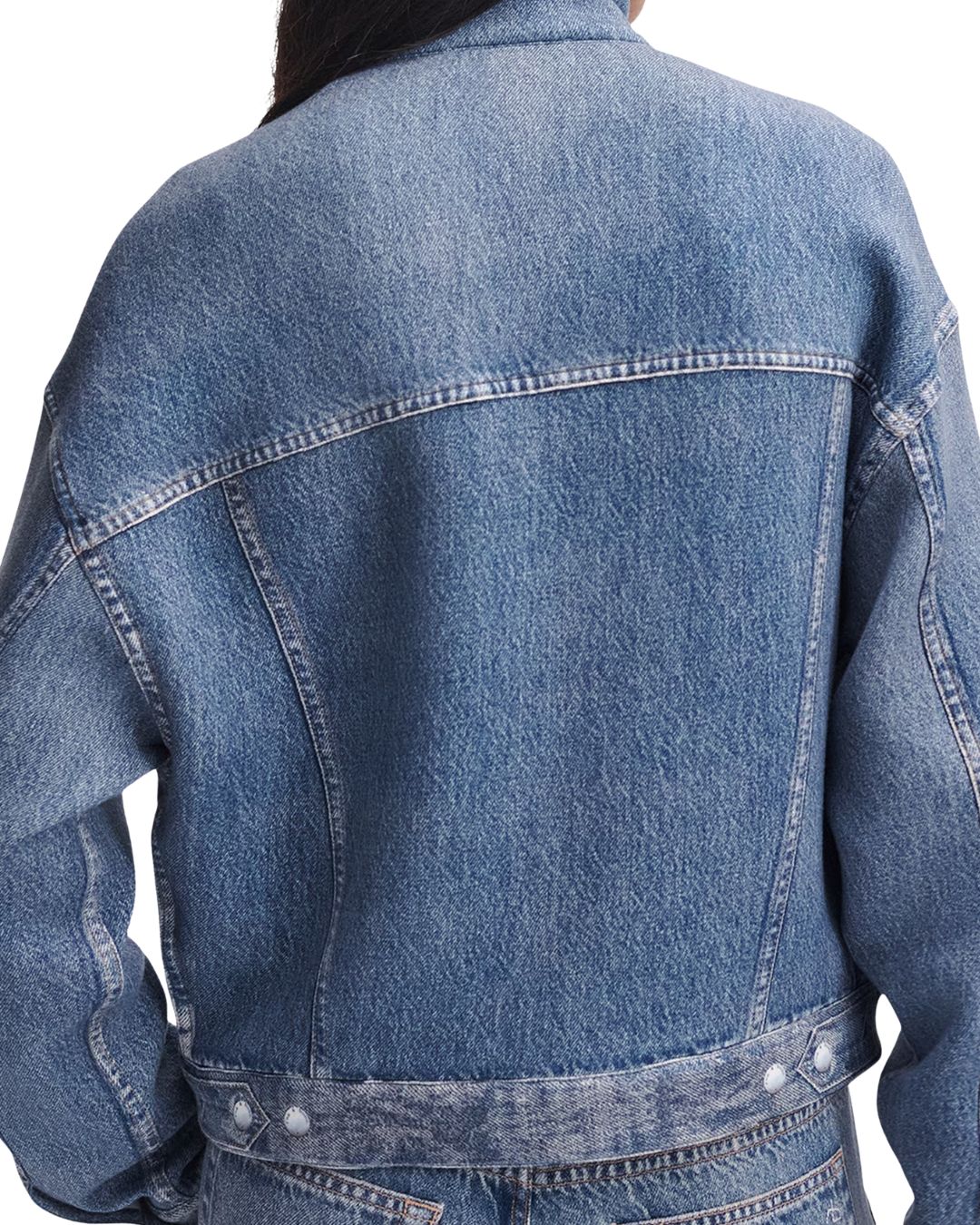 Rag & Bone Miramar Mallow Denim-Effect Trucker Jacket - Sutton