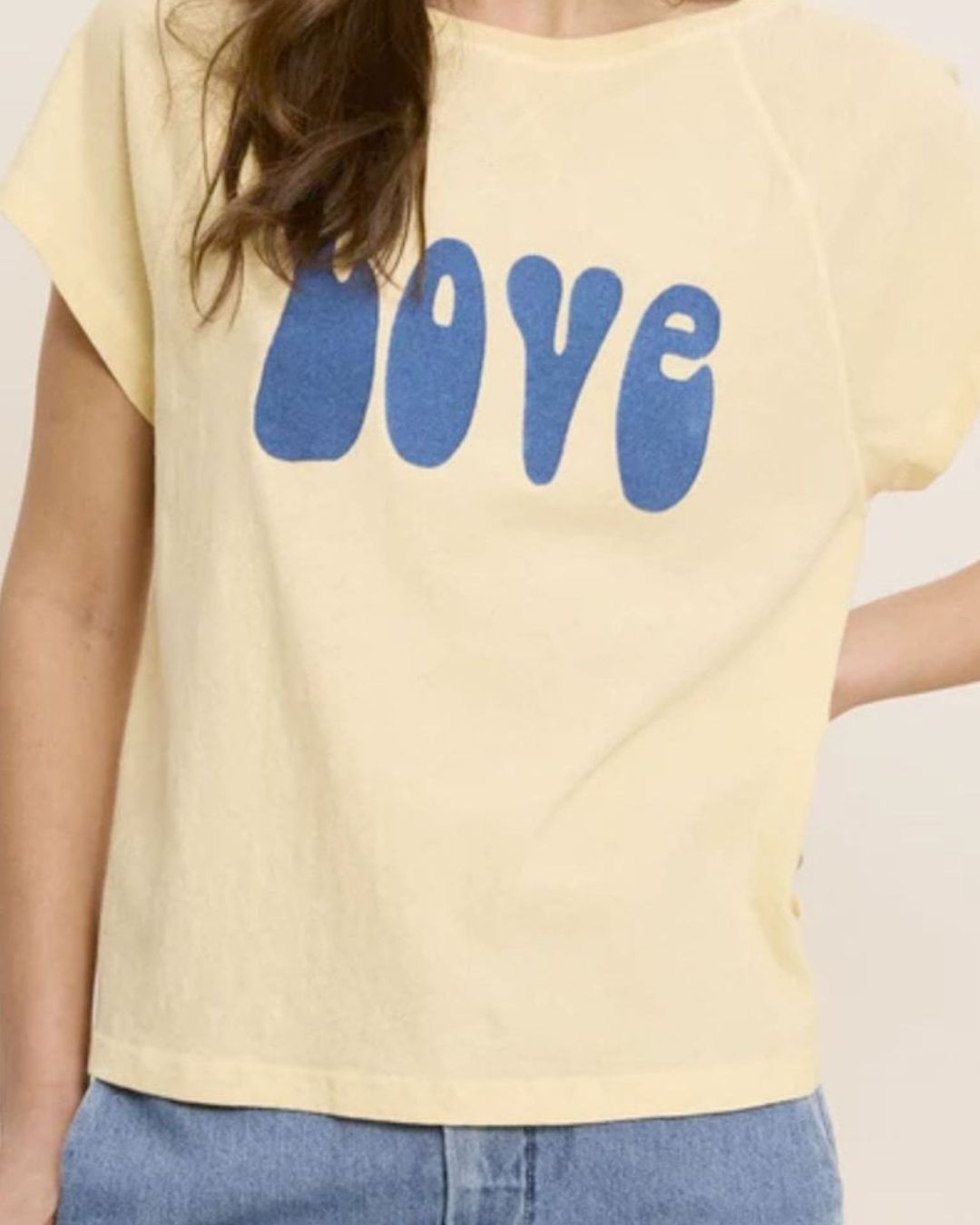 Five Jeans 2623 Tee in Banana, Wave