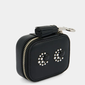 You added <b><u>Anya Hindmarch Earphone Case Studded Eyes in Black</u></b> to your cart.