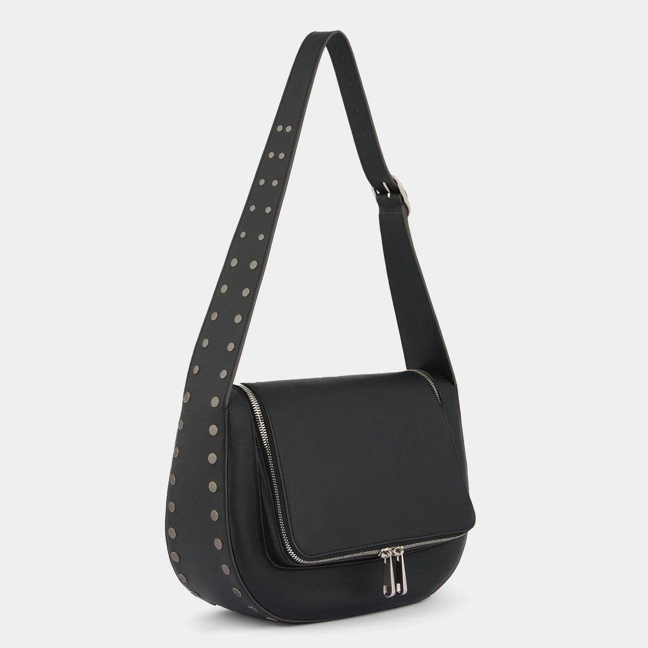 Anya Hindmarch Vere New Shoulder Bag with Studs in Black