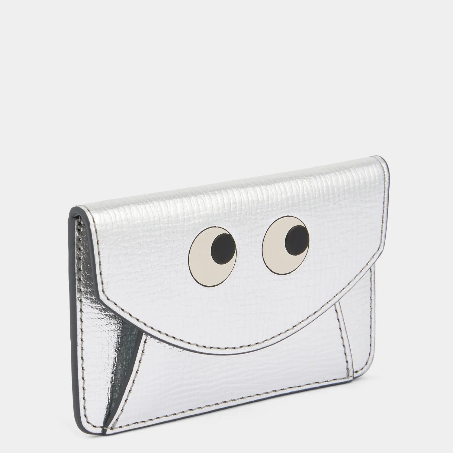 Anya Hindmarch Envelope Card Case Mage Safe in Silver