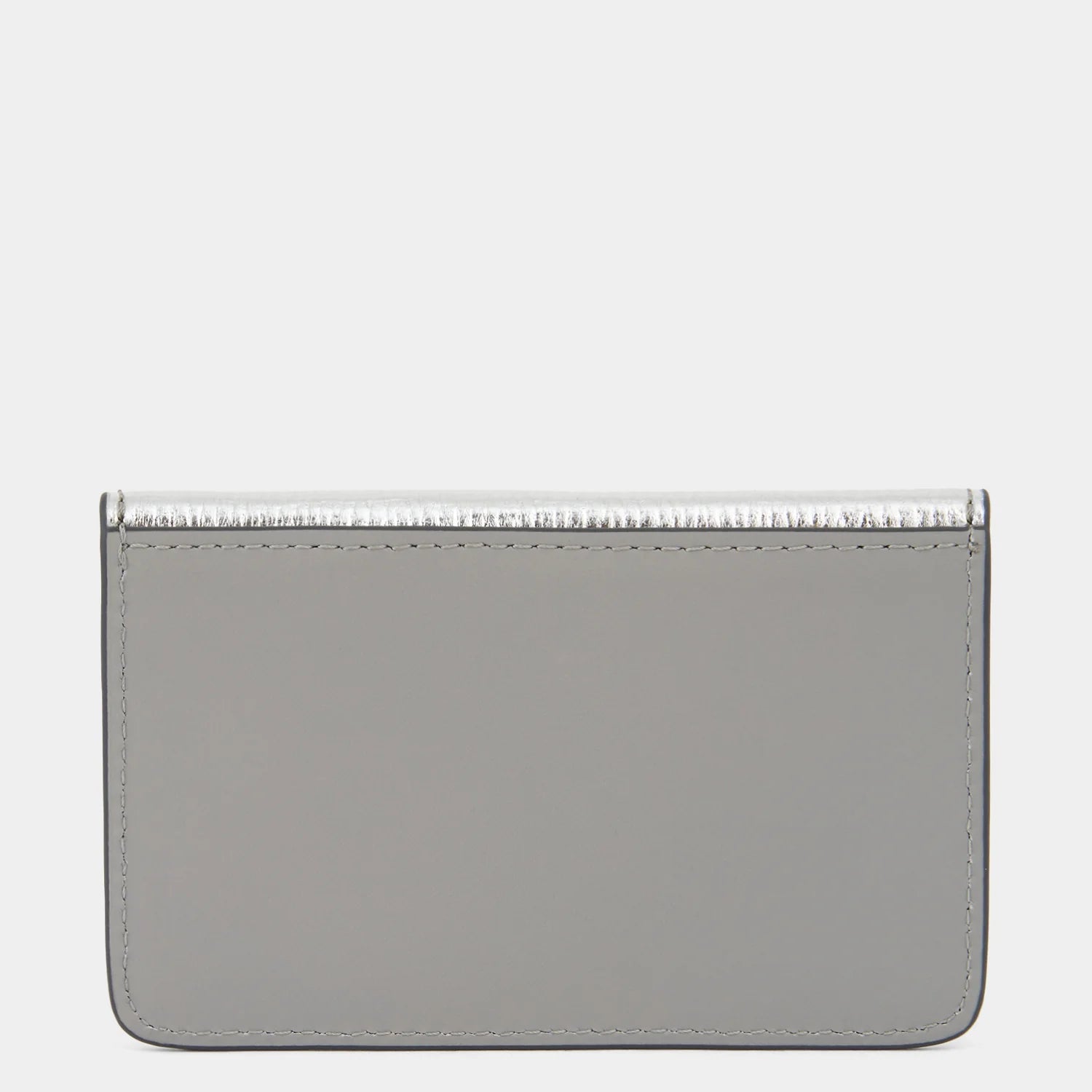Anya Hindmarch Envelope Card Case Mage Safe in Silver