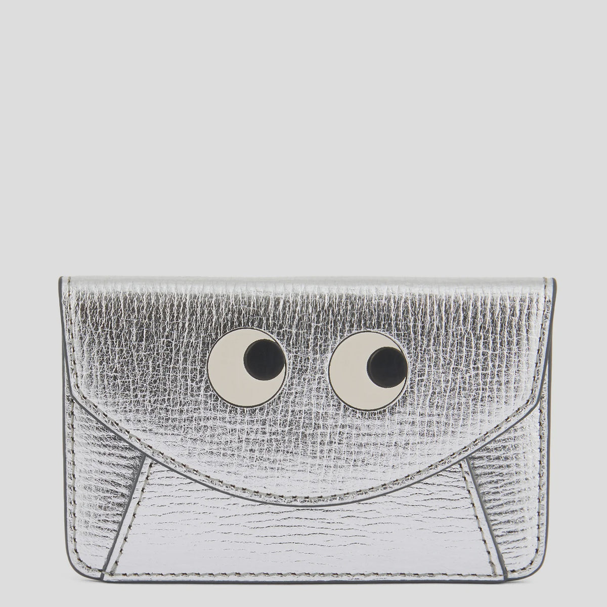 Anya Hindmarch Envelope Card Case Mage Safe in Silver