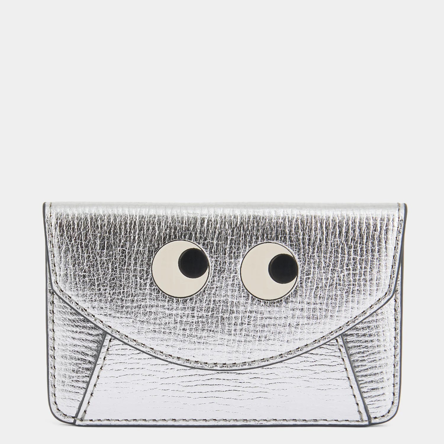 Anya Hindmarch Envelope Card Case Mage Safe in Silver