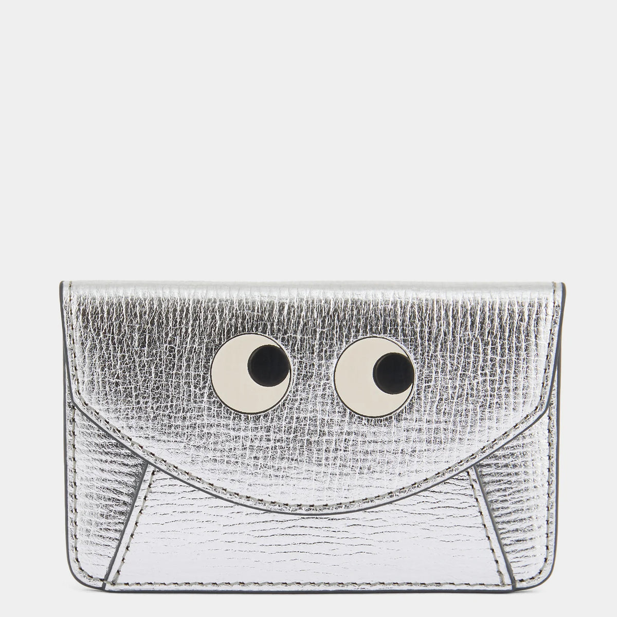 Anya Hindmarch Envelope Card Case Mage Safe in Silver