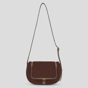 You added <b><u>AH Small Vere Crossbody in Dark Cedar Suede, Vintage Calf</u></b> to your cart.