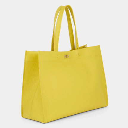 AH Mortimer Tote in Taxi Crosshatch Leather
