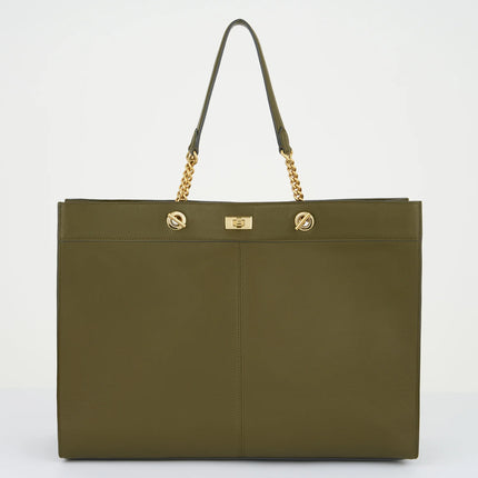 Anya Hindmarch Mortimer Tote Eyelet in Bonsai