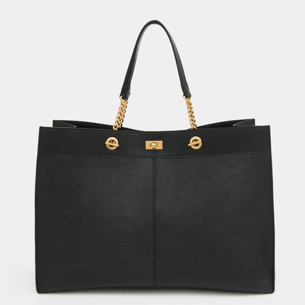 Anya Hindmarch Mortimer Tote Eyelet in Black