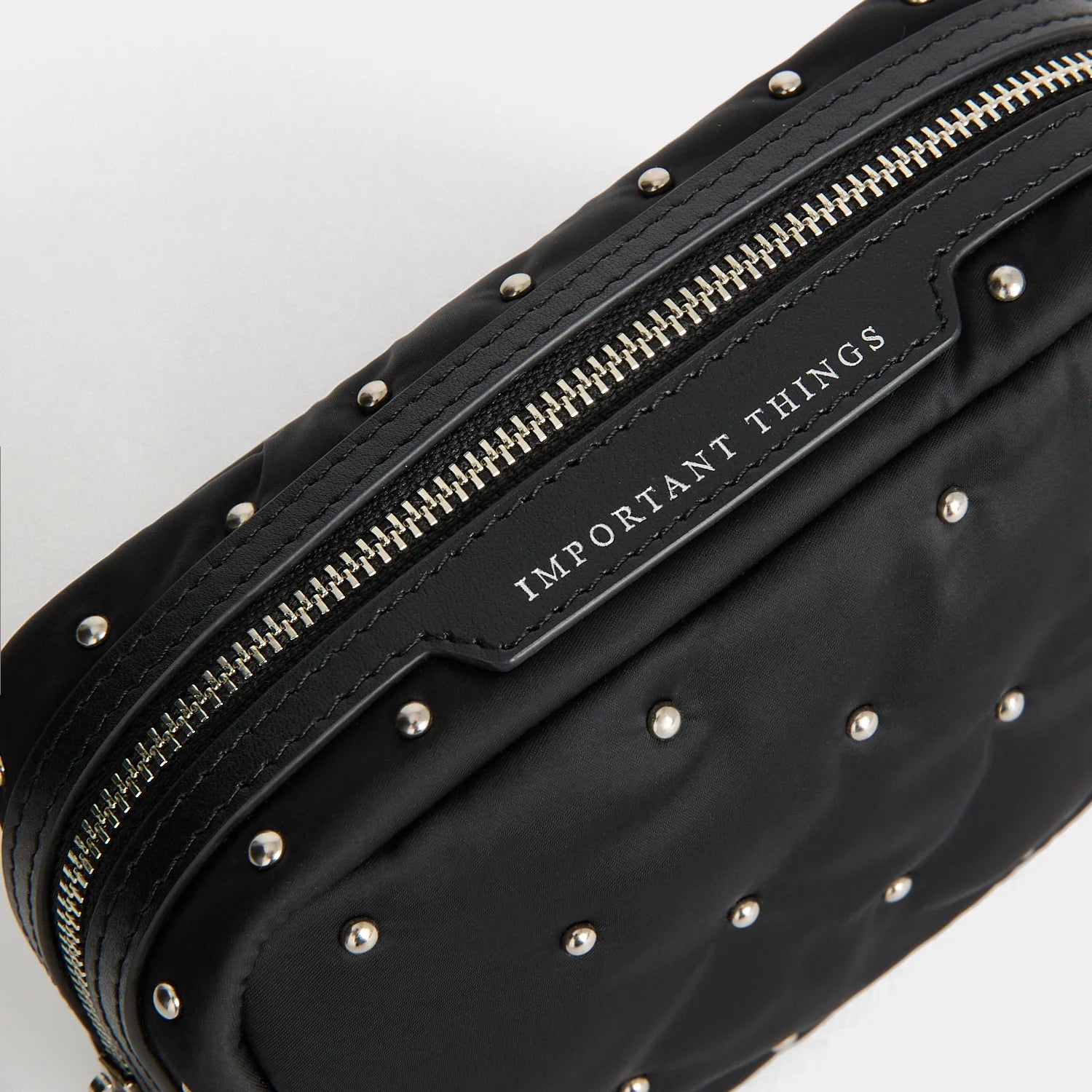 Anya Hindmarch Important Things Studs in Padded Satin